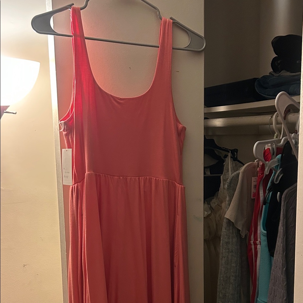 Vibrant Coral Dress